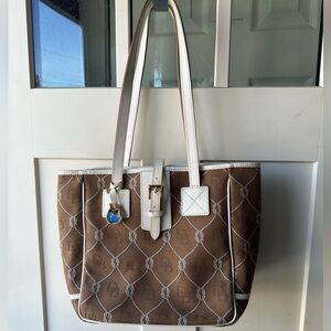 DOONEY & BOURKE Brown and White Tote Bag